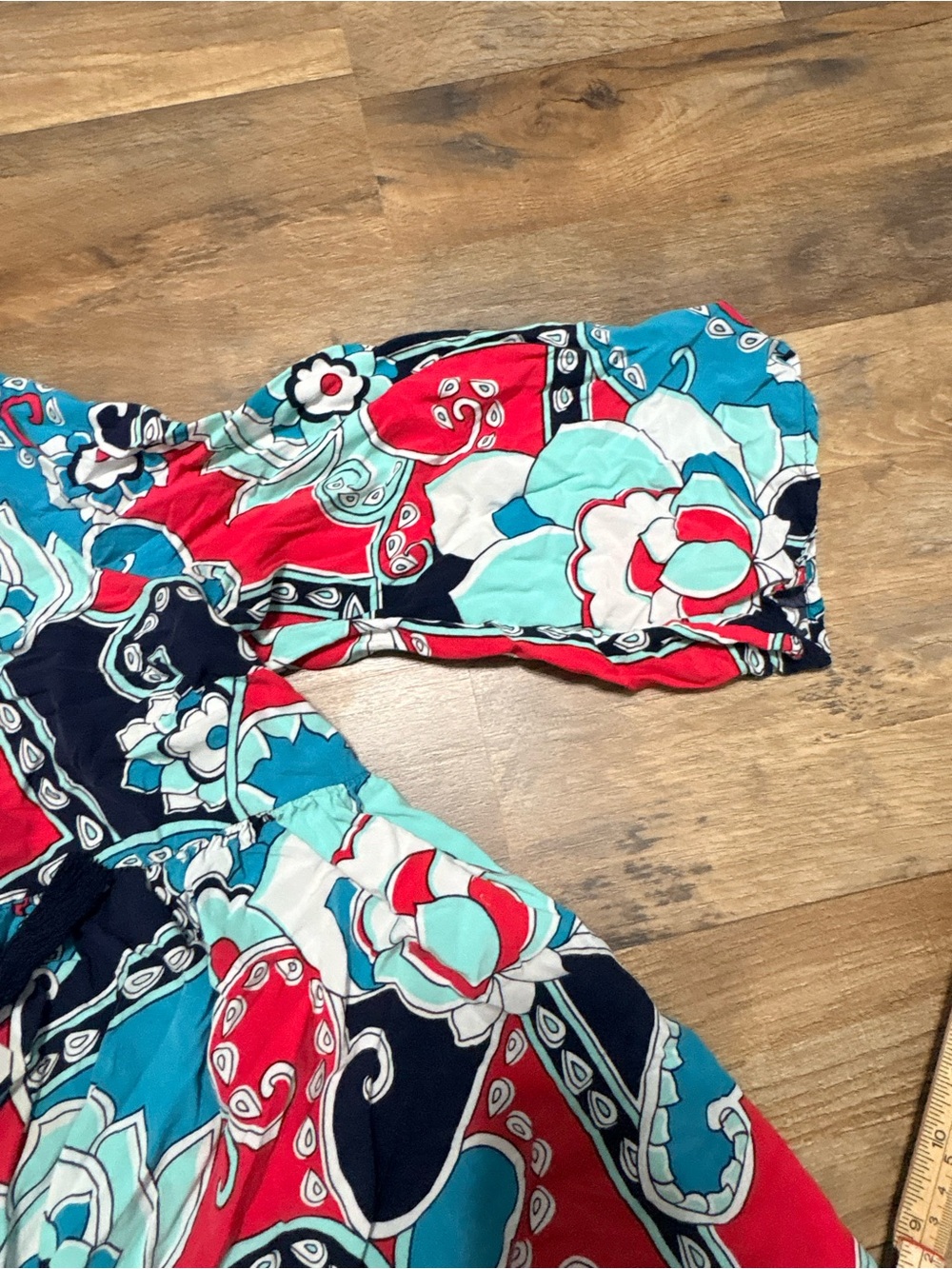 Crown & Ivy Boho Tunic Dress XL | Floral Paisley Peasant Top Bell Sleeve - Picture 6 of 9